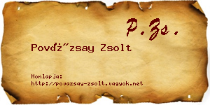 Povázsay Zsolt névjegykártya